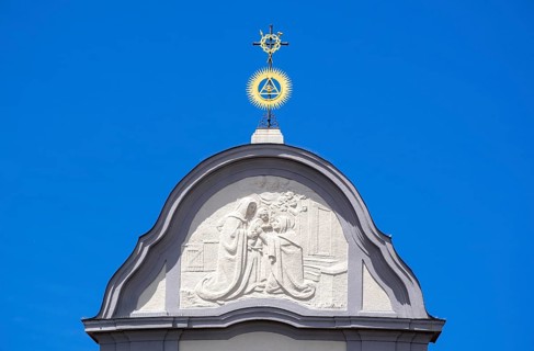 Dome cross of the Papal Basilica of St. Anna