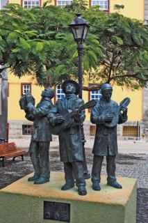 The Lo Divino Memorial in Plaza Vandale in the old town of Santa Cruz de la Palma