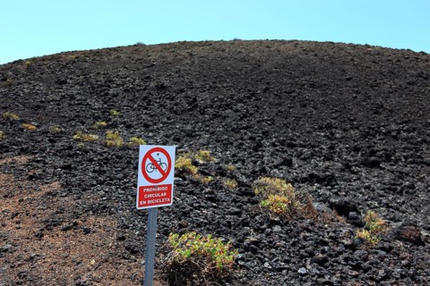 Volcanic landscape near the volcano Teneguia at Cap Fuencaliente