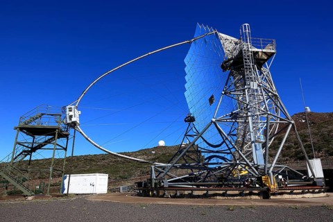 Roque de los Muchachos Observatory in the Caldera de Taburiente National Park