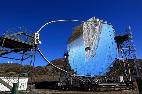 Roque de los Muchachos Observatory in the Caldera de Taburiente National Park