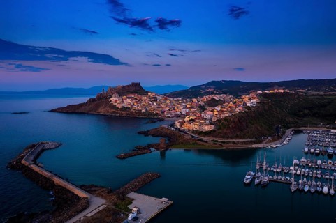 View of Castelsardo and fortress