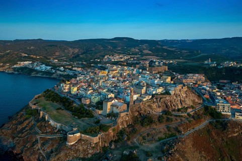 View of Castelsardo and fortress