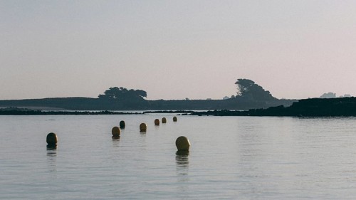 Port Blanc in the morning mist