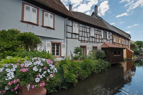 Wissembourg, Houses on the Lauter