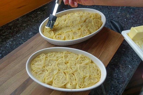 Swabian cuisine, preparation of Krautkrapfen