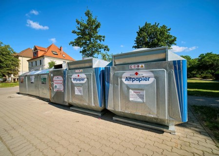Containers for waste paper and glass, Dessau-Rosslau