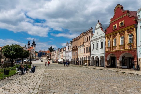 Unesco site historic center of Telc, Czech Republic