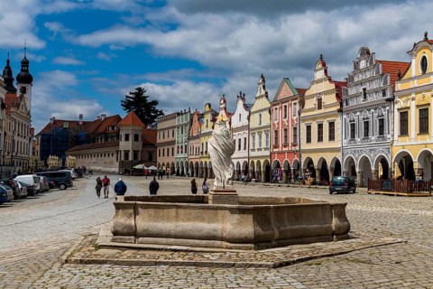 Unesco site historic center of Telc, Czech Republic
