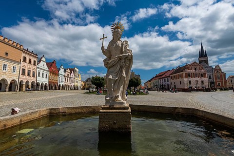 Unesco site historic center of Telc, Czech Republic