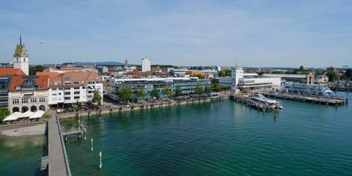 View from the Moleturm with St. Nicholas Church, Media House