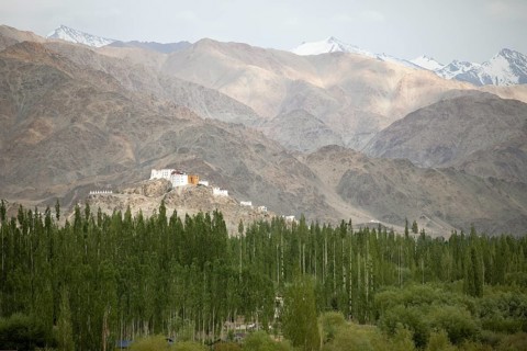 Thiksey Gompa in the Himalayas, Ladakh