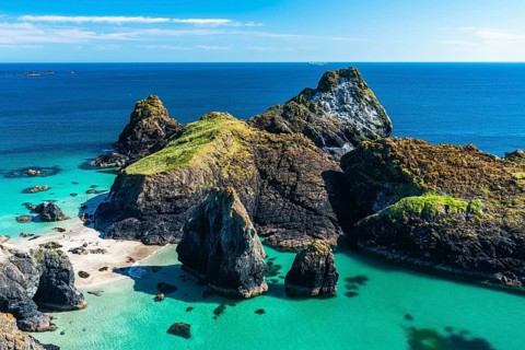 Kynance Cove Mermaid Pool and Cliffs, Cornwall