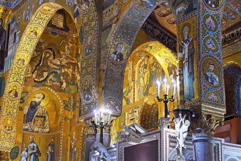 Cappella Palatina, close-up