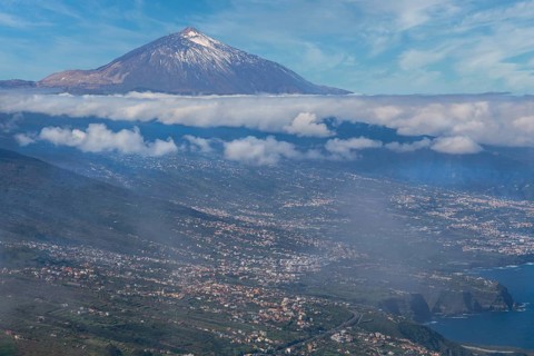 Santa Cruz de Tenerife and mount Teide, Tenerife