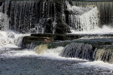 Waterfall in the Chateauguay River, Province of Quebec