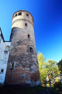 The Blasiusturm of Kaufbeuren in fine weather. Kaufbeuren, Swabia