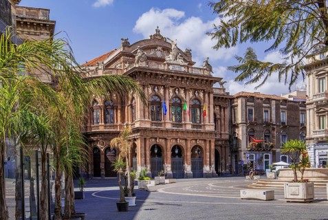 Teatro Massimo Bellini Opera House in the Old Town, Catania