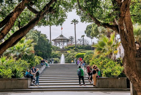 Staircase to Villa Bellini Park, Catania