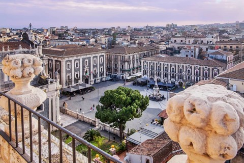 Cathedral Square in the Old Town, Catania