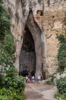 Ear of Dionysius in the Parco Archeologico della Neapolis, Syracuse