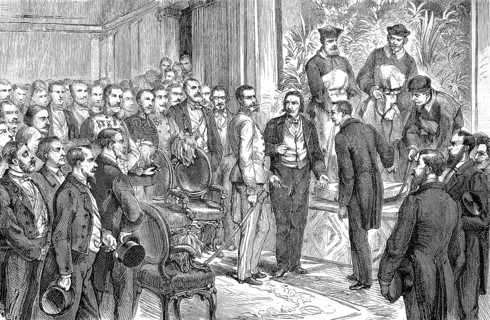 Official opening of the Kuenstlerhaus in Vienna, Austria