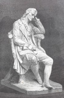 Marble statue of Johann Christoph Friedrich von Schiller, 1759 to 1805