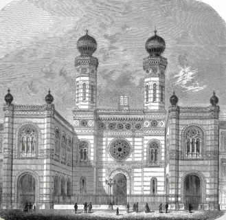 The Dohany Street Synagogue, also Great Synagogue or Tobacco Alley