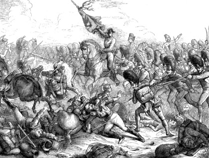 Historical illustration of Battle of Aspern-Essling,1809