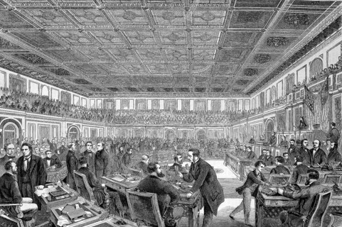 The House of Representatives in Washington, America
