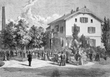 The music band of the workers of the Arnold Staub weaving mill in Kuchen, Baden-Wuerttemberg