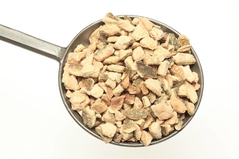 Dried curacao peel pieces, bitter orange