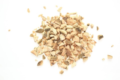 Dried curacao peel pieces, bitter orange