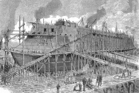SMS Koenig Wilhelm was an armoured frigate of the Prussian and later the German Imperial Navy. The ship was laid down in 1865 at the Thames Ironworks shipyard in London, Historic