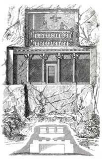 Rock Tomb of Darius I in Naqsh-e Rostam, in 1882