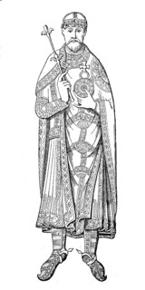 Cultural state in the 12th century, tomb slab of Rudolf of Swabia in Merseburg Cathedral