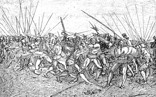 State of Culture in the 16th century, Battle of the Landsknechte
