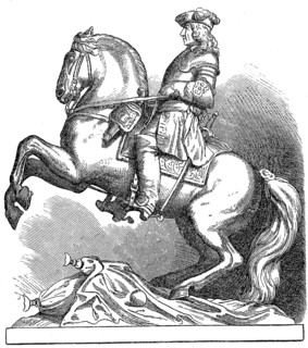 Equestrian statue of Prince Eugene in Vienna, in 1879
