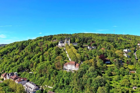 The Kaeppele pilgrimage church in Wuerzburg. Lower Franconia, Franconia