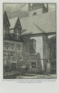 Annenkirche in Eisleben, county Mansfeld-Suedharz