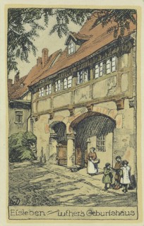 Luther's birthplace in Eisleben, Mansfeld-Suedharz district