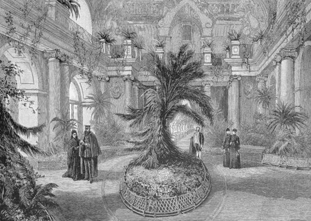 Emperor Frederick Accompanied by the Empress in the Orangery of Charlottenburg, Germany