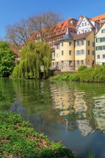 Tuebingen Old Town with Hoelderlin Tower, Tuebingen