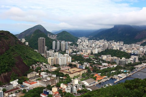 View of the city from Sugar Loaf Mountain, Rio de Janeiro