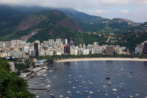 View of the city from Sugar Loaf Mountain, Rio de Janeiro