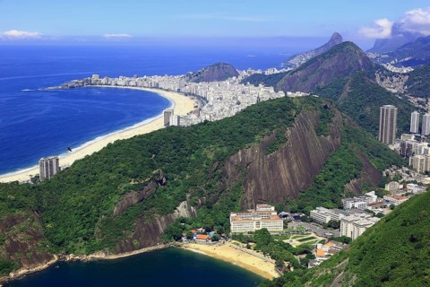View of the city of Rio de Janeiro from Sugar Loaf Mountain, Brazil