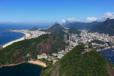 View of the city of Rio de Janeiro from Sugar Loaf Mountain, Brazil