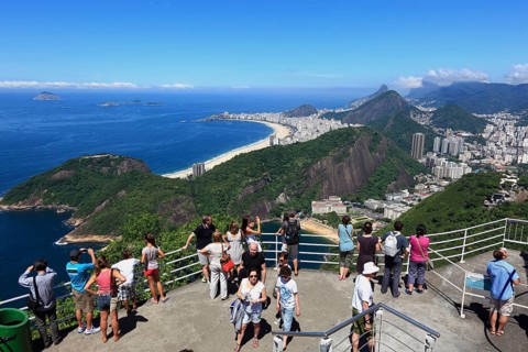 View of the city of Rio de Janeiro from Sugar Loaf Mountain, Brazil