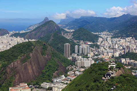 View of the city of Rio de Janeiro from Sugar Loaf Mountain, Brazil