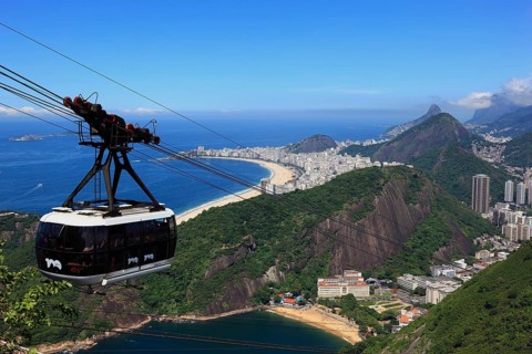 Cable car to Sugar Loaf Mountain, Pao de Acucar